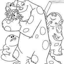 220x220 Mike Wazowski And Sulley Coloring Pages