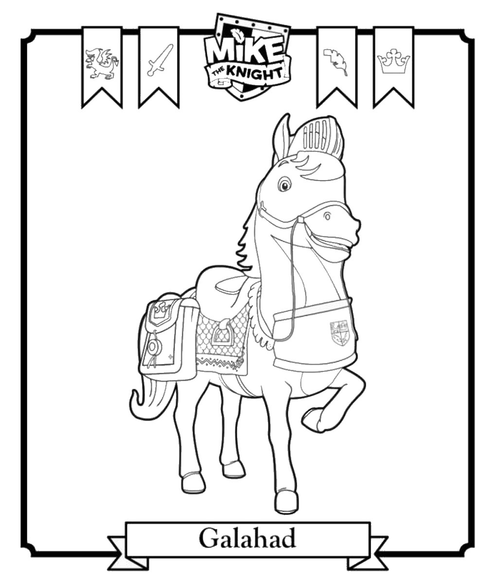 1020x1200 Mike The Knight Coloring Pages