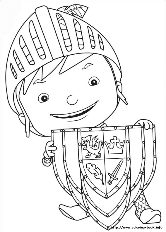 567x794 Mike The Knight Coloring Picture