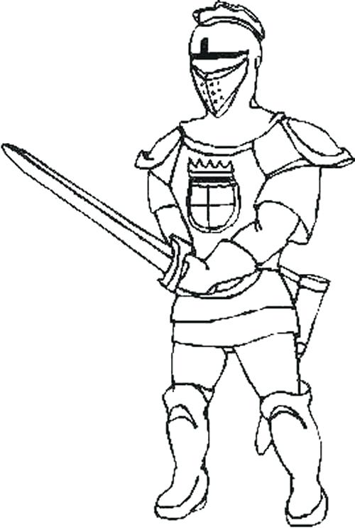 500x742 Knight Coloring Page Knights Knight Colouring Pages To Print