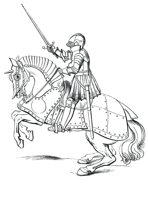 626x840 Knight Coloring Pages Castle Knight Coloring Page Coloring Page