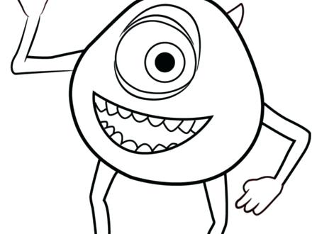 Mike Wazowski Coloring Page