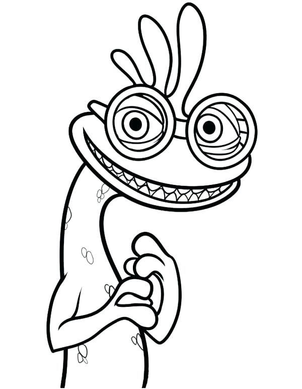 600x772 Mike Wazowski Coloring Page Mike Coloring Pages Monster Inc