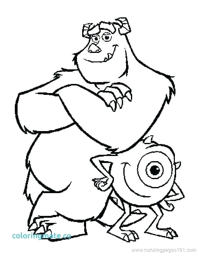 650x832 Mike Wazowski Coloring Pages Marvelous Mike Coloring Pages Part 4
