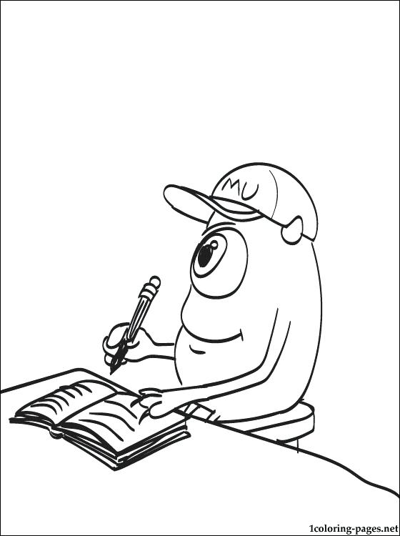 560x750 Mike Wazowski Coloring Pages Mike Coloring Page Mike Wazowski Free