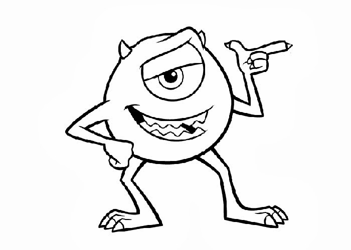 700x500 Mike Wazowski Coloring Pages Free Coloring Pages And Coloring
