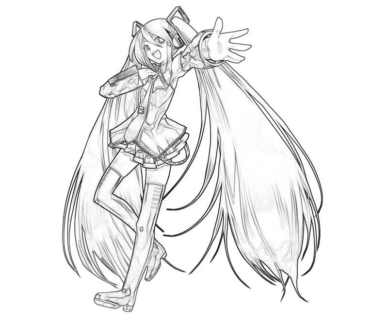 Miku Coloring Pages
