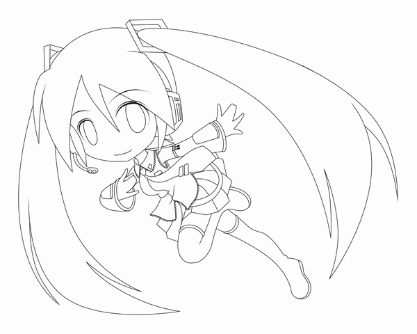 600x480 Hatsune Miku Coloring Pages Stock Lineart Miku Qrullgx