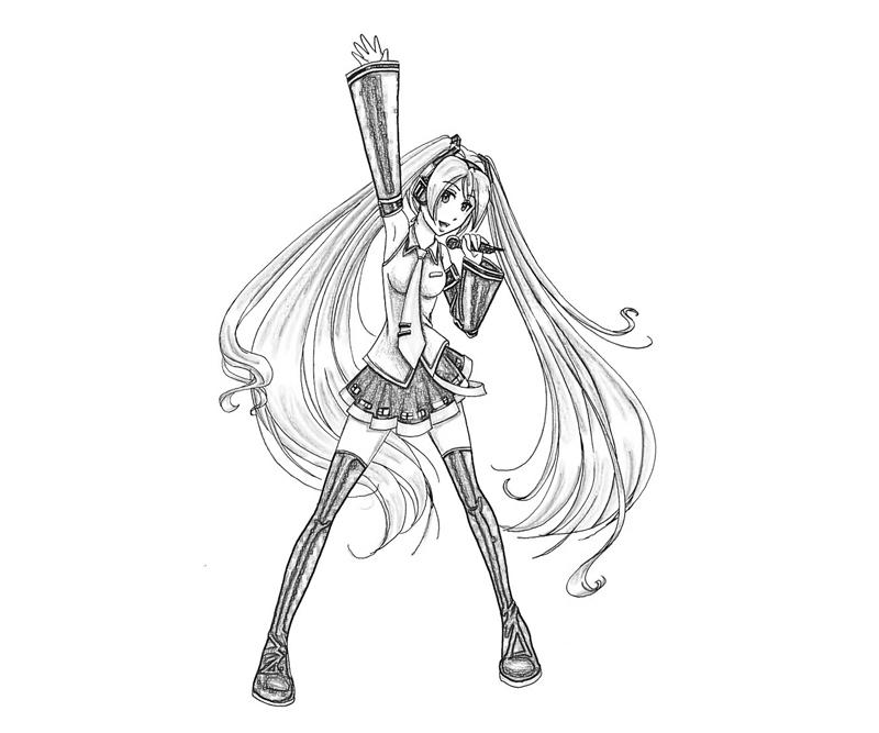 800x667 Miku Hatsune Coloring Pages 402886
