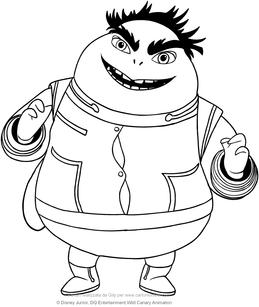 837x992 Gadfly Garnett (Miles From Tomorrowland) Coloring Pages