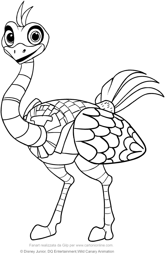 644x992 M.e.r.c. Lo Struzzo Robot (Miles From Tomorrowland) Coloring Pages