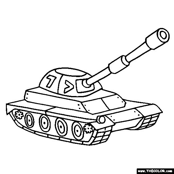 Military Tank Coloring Pages