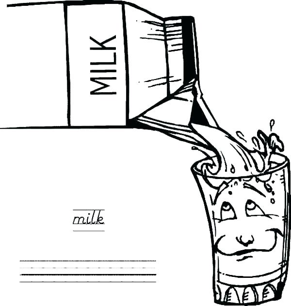 600x631 Milk Carton Coloring Page Everychat.co