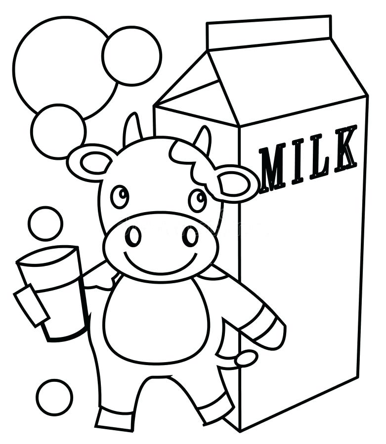 781x900 Milk Coloring Page Download Milk Coloring Page Stock Illustration
