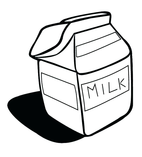 600x661 Milk Coloring Page Milk Colouring Page 2 Milkshake Coloring Page