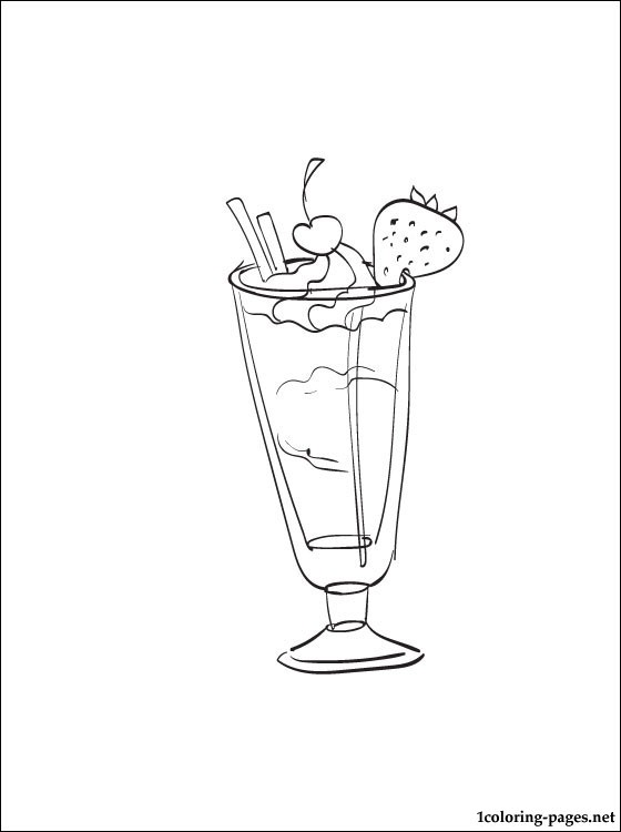 560x750 Milkshake Coloring Page Coloring Pages