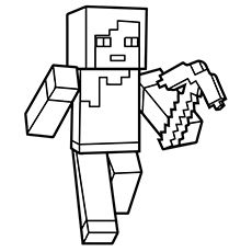 Minecraft Alex Coloring Pages