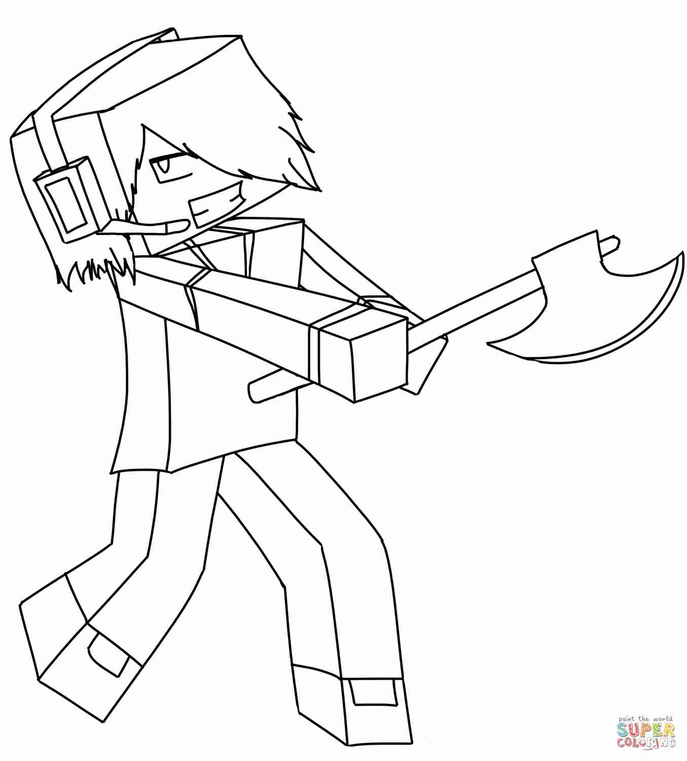 1355x1500 Minecraft Coloring Pages Alex