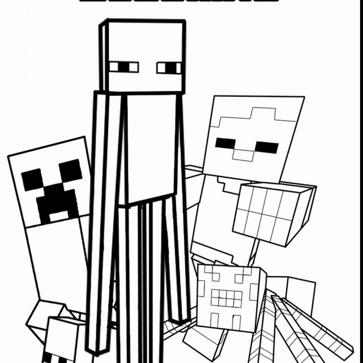 1224x1224 Printable Minecraft Coloring Pages Free Kids Sword Creeper Stampy