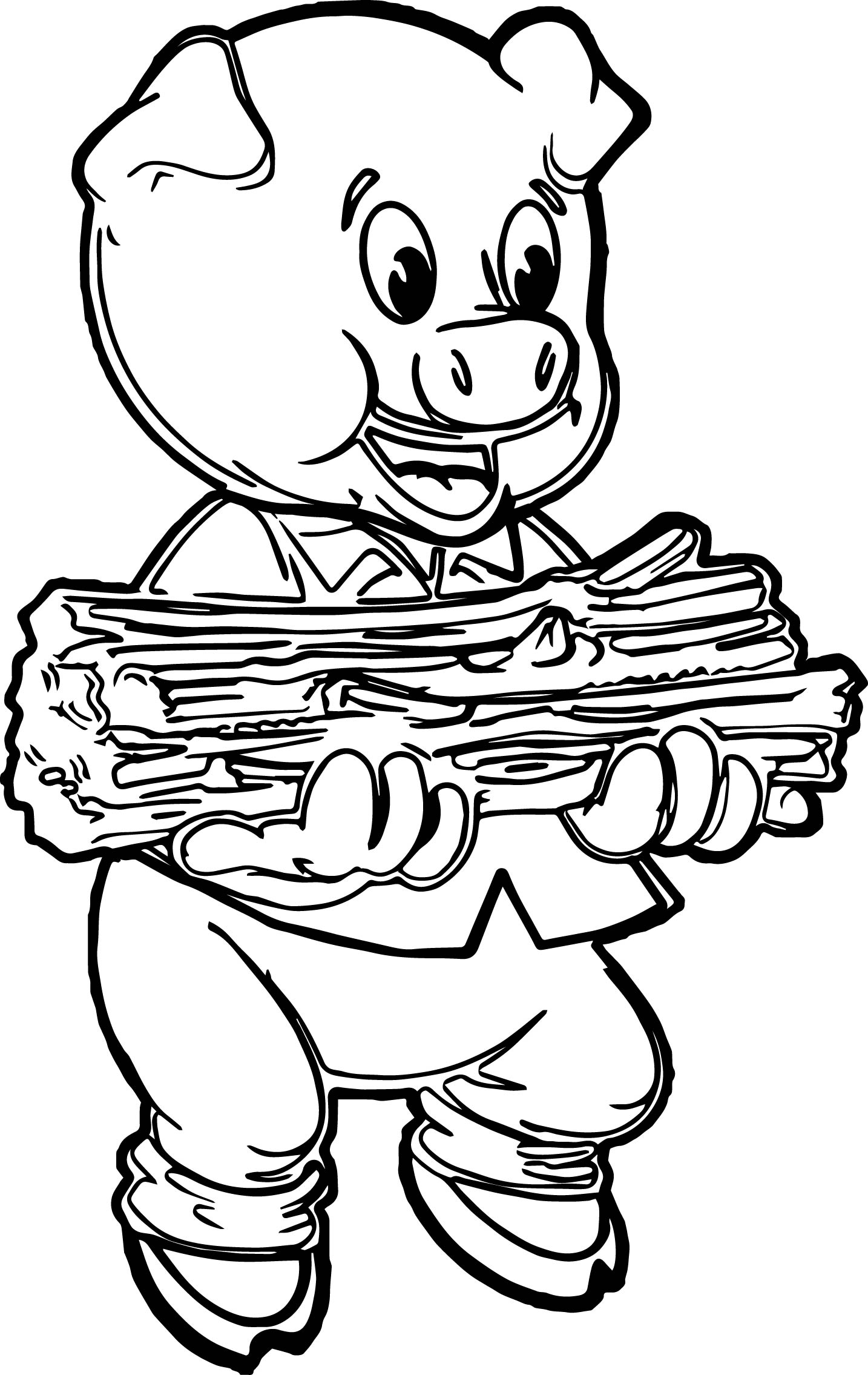 1434x2270 Printable Pig Coloring Pages For Kids Page Animal Minecraft Three