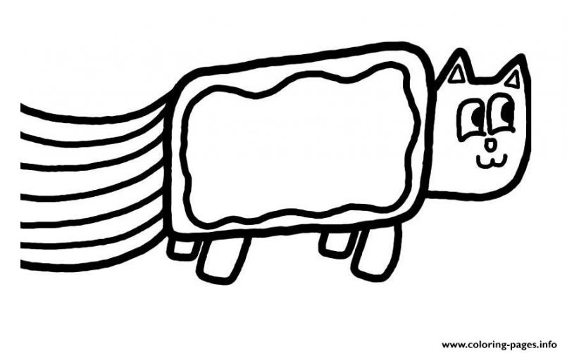 805x502 Coloring Nyan Cat Game Also Coloring Pages Of Nyan Cat Plus