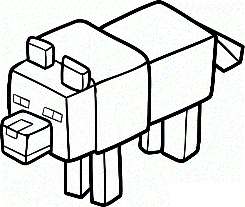 834x707 Minecraft Coloring Pages For Kids