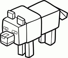 236x200 Printable Minecraft Coloring