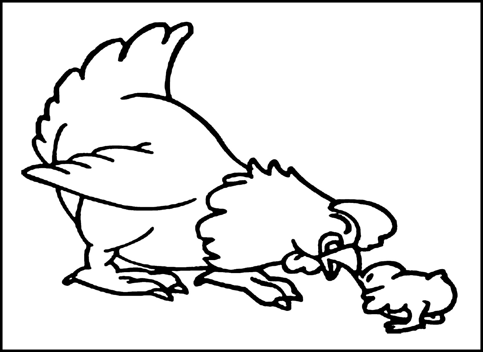 Minecraft Chicken Coloring Pages