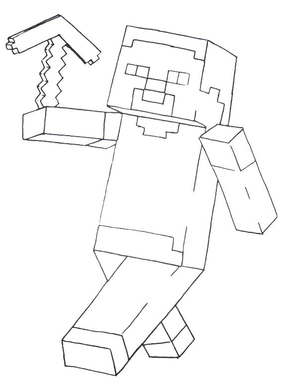 573x768 Minecraft Color Page Free Coloring Pages For Girls Cutouts Zombie