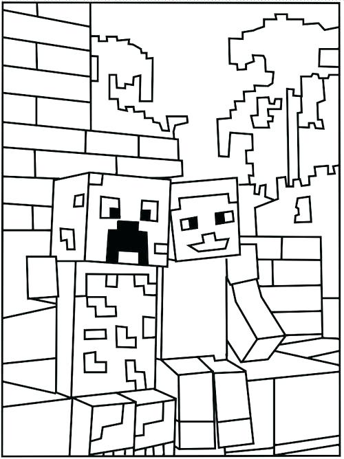 500x668 Minecraft Coloring Printables Coloring Sheet Art Galleries