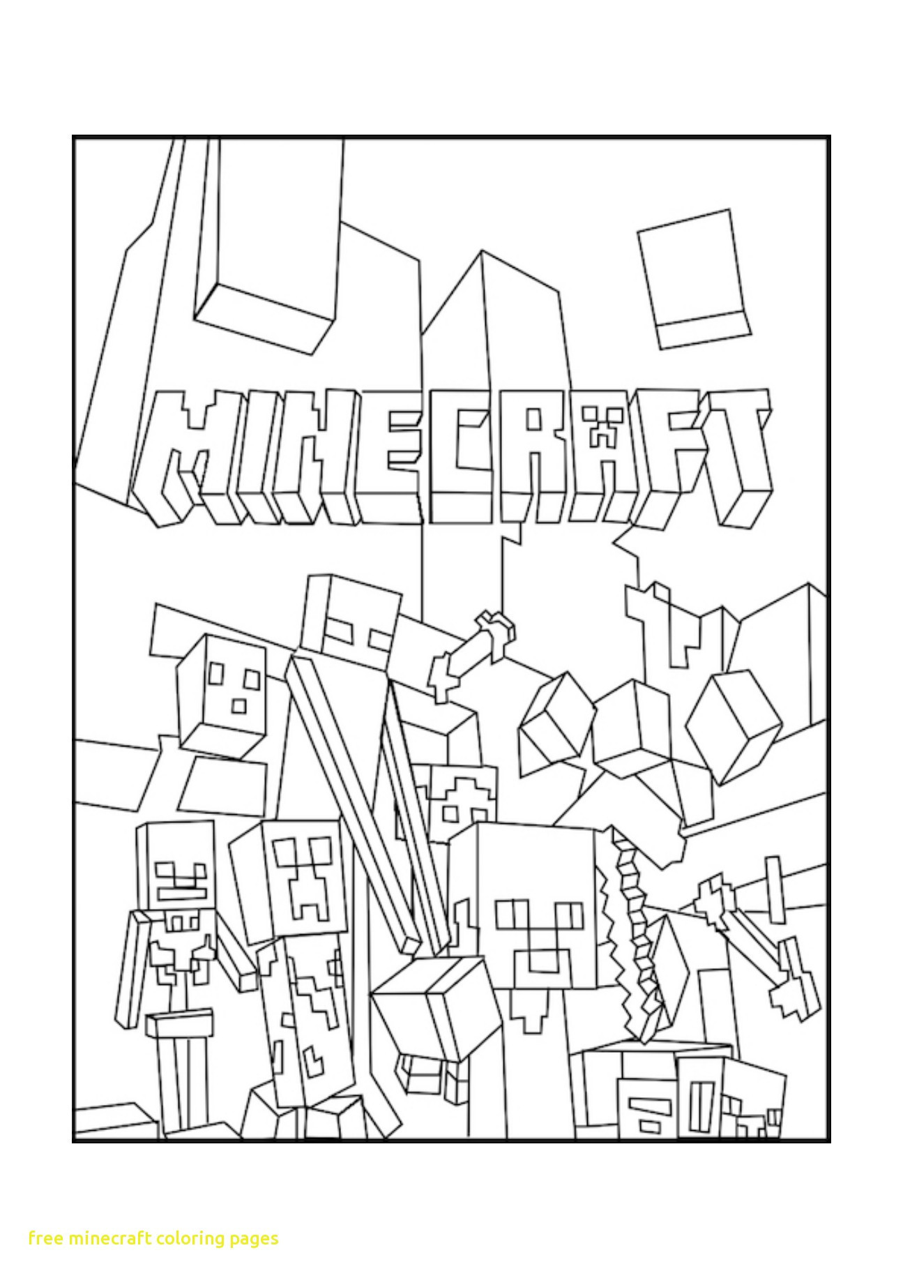 1295x1832 Simplified Dantdm Coloring Pages Free Minecraft Co 3151 Stuning