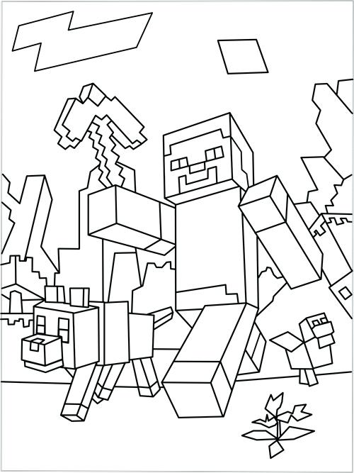 500x667 Coloring Pages Of Minecraft Coloring Pages Coloring Pages