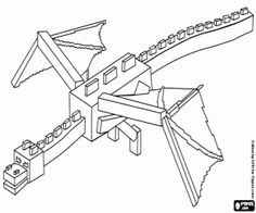 236x196 Ender Dragon Coloring Page Minecraft Coloring Pages