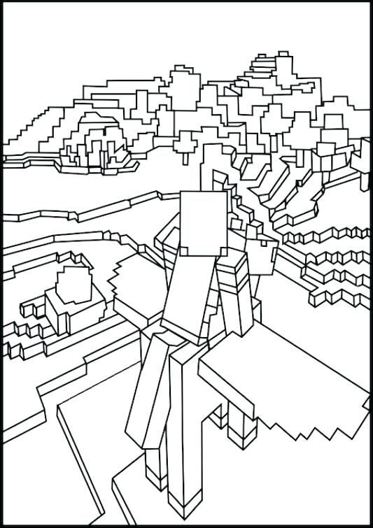 533x755 Mindcraft Coloring Sheets Coloring Pages Dragon Minecraft Coloring
