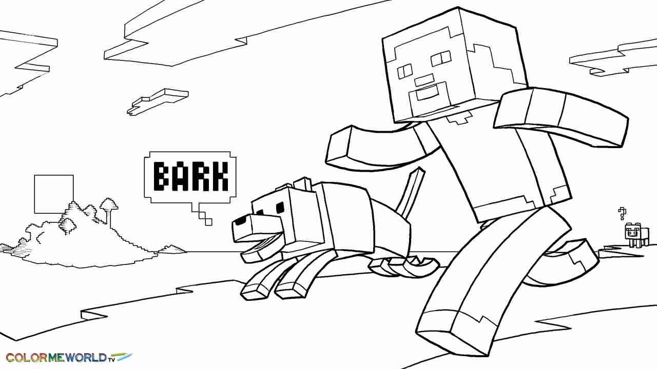 1280x720 Minecraft Coloring Pages Kids Ripping Pictures Olegratiy