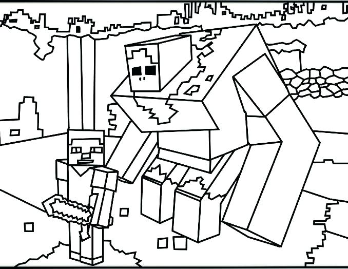 678x524 Printable Minecraft Coloring Pages Coloring Pages For Kids