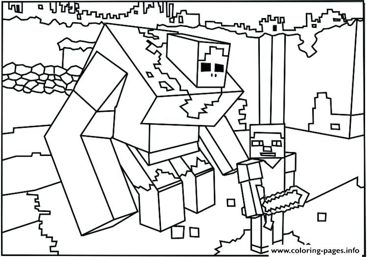 750x524 Minecraft Herobrine Coloring Page Coloring Page Minecraft