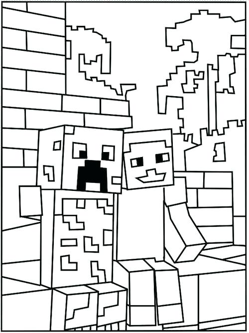 500x668 Minecraft Herobrine Para Colorear Explore Coloring Pages Art
