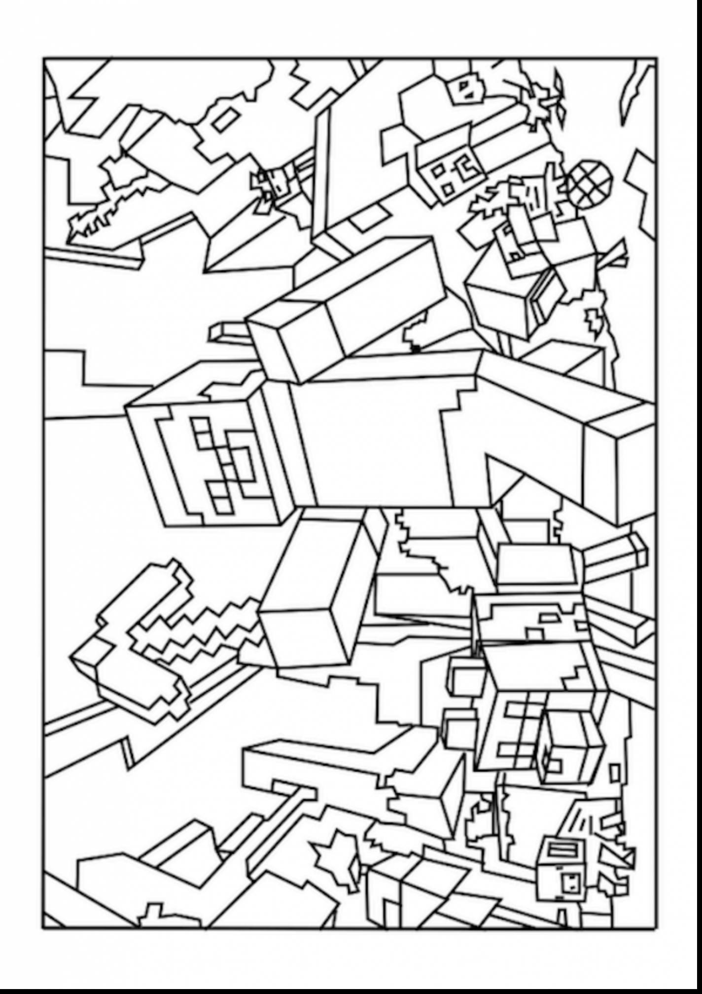 1424x2015 Good Minecraft Coloring Pages With And Color By Number