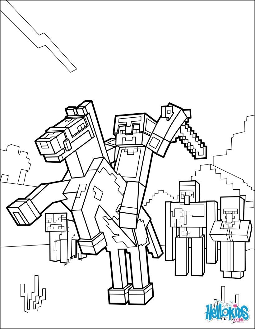 820x1060 Riding A Horse To The Horizon On Minecraft Video Game. More