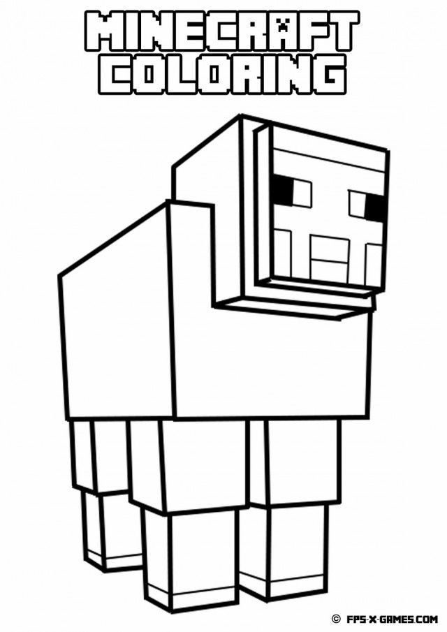 640x905 Printable Minecraft Coloring Sheep Spider Id 9065 Uncategorized