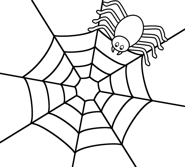 650x587 Spider Shape Template