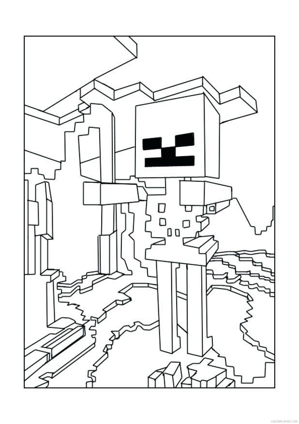 618x874 Minecraft Printable Bookmarks Kids Coloring Squid And Spider