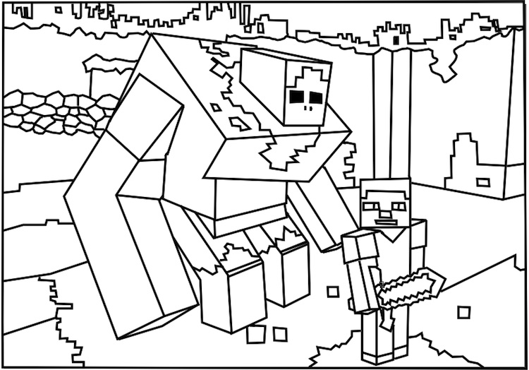 750x524 Minecraft Coloring Pages The Sun Flower Pages