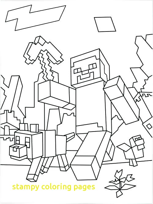 500x667 Stampy Coloring Pages With Minecraft Stampy Colouring Pages