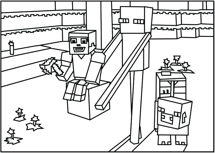736x523 Minecraft Coloring Pages Printable Coloring Zombie Minecraft Steve