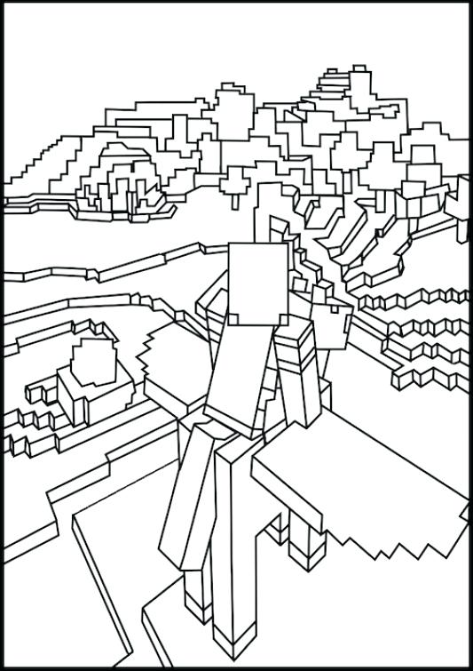 533x755 Minecraft Coloring Sheets Coloring Pages Featuring Creepers Dragon