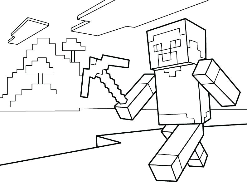 792x612 Minecraft Color Pages Coloring Pages Coloring Pages For Kids