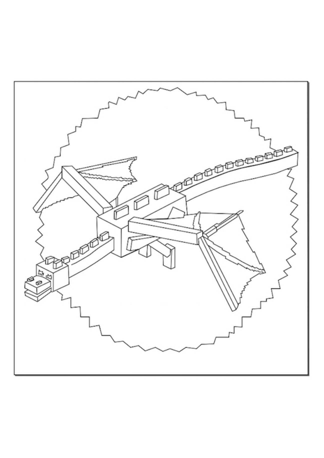 Minecraft Diamond Coloring Pages