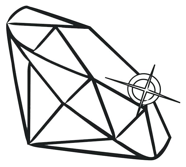 600x539 Diamond Coloring Page Diamond Coloring Page A Diamond Diamond
